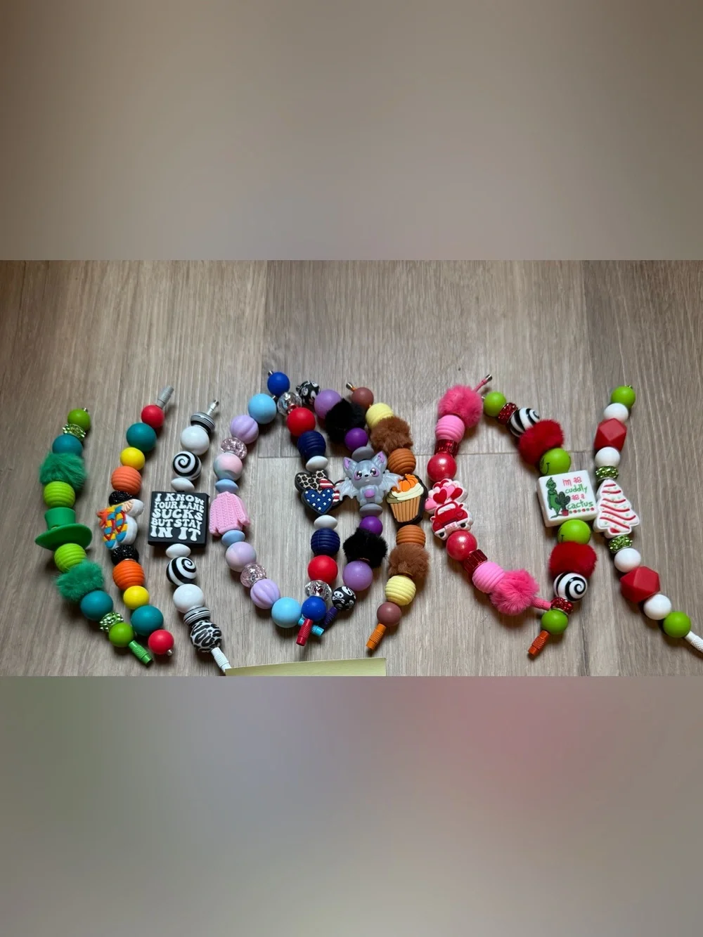Tumbler handle bracelets